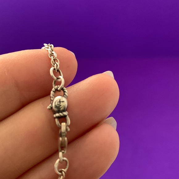 Sterling Silver Flower Pendant on 16” 925 Rope Chain - Picture 12 of 15